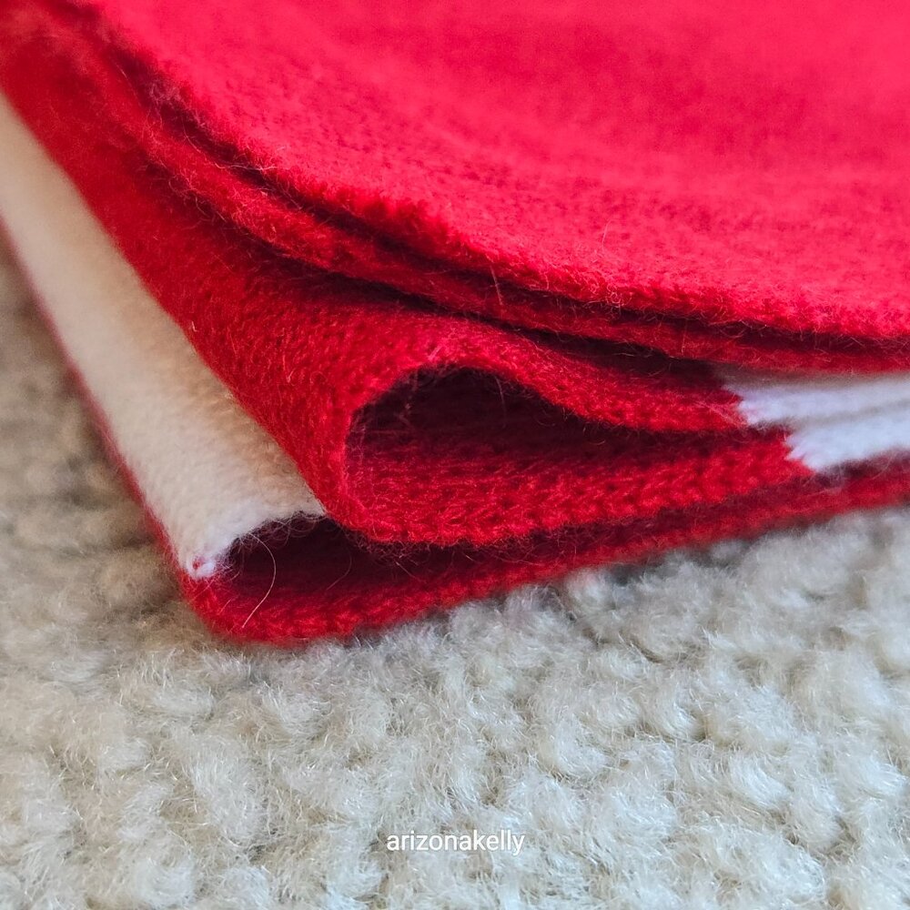 NWOT Talbots Cashmere Scarf Red & White Striped - Picture 13 of 13